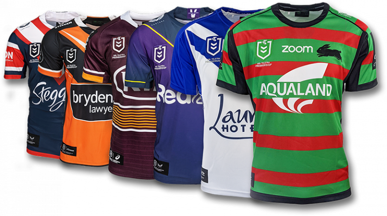 NRL Jerseys - Personalised NRL Jerseys with your name and number