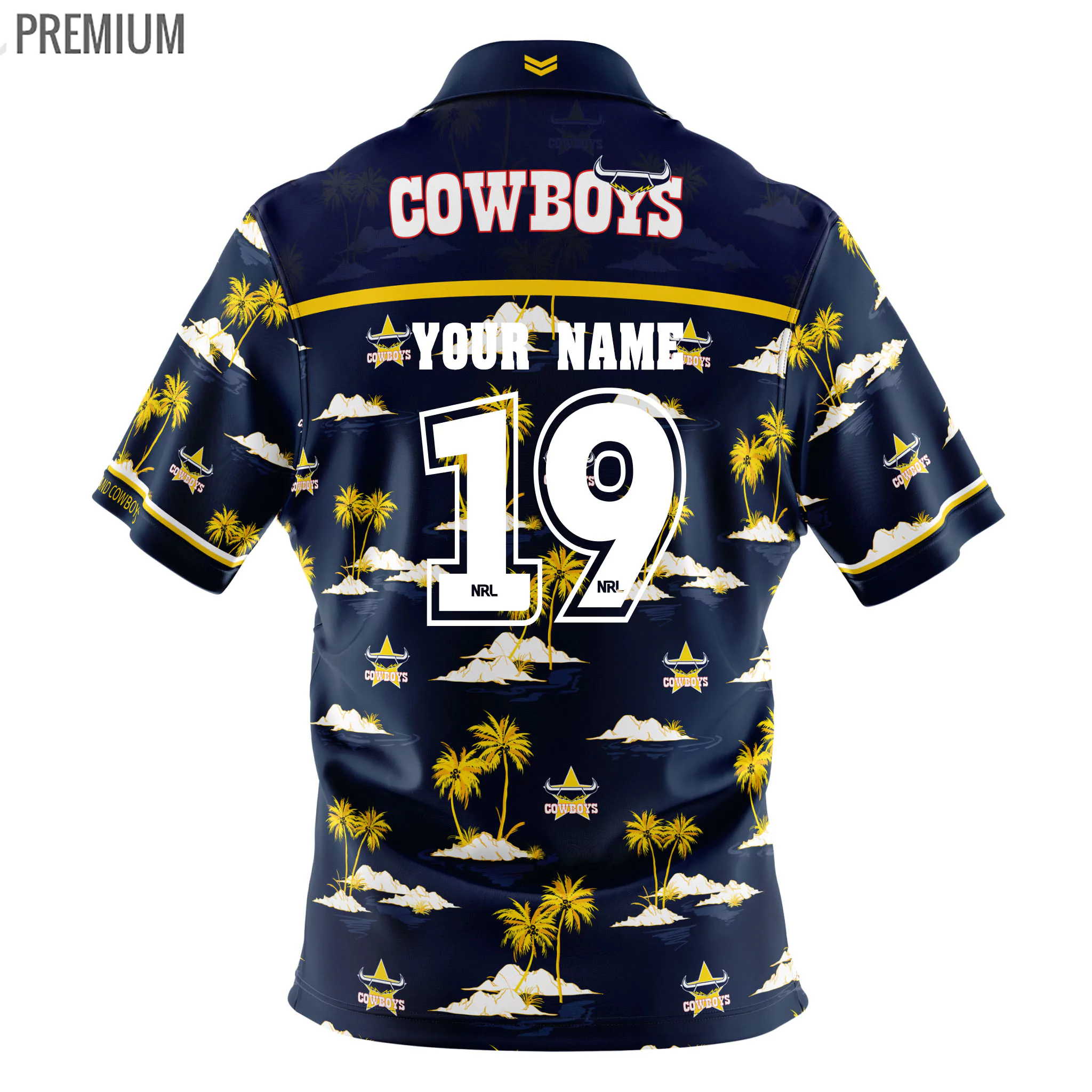 North Queensland Cowboys 2021 Polo Rugby Jersey S-5XL