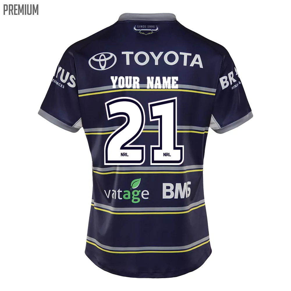 North Queensland Cowboys Custom Name & Number NRL Baseball Jersey Best Gift  For Men And Women Fans