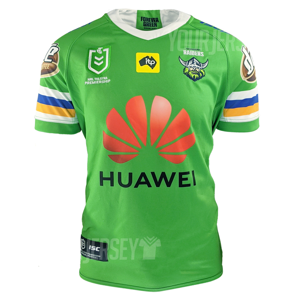 Canberra Raiders Custom Number And Name NRL Baseball Jersey Shirt