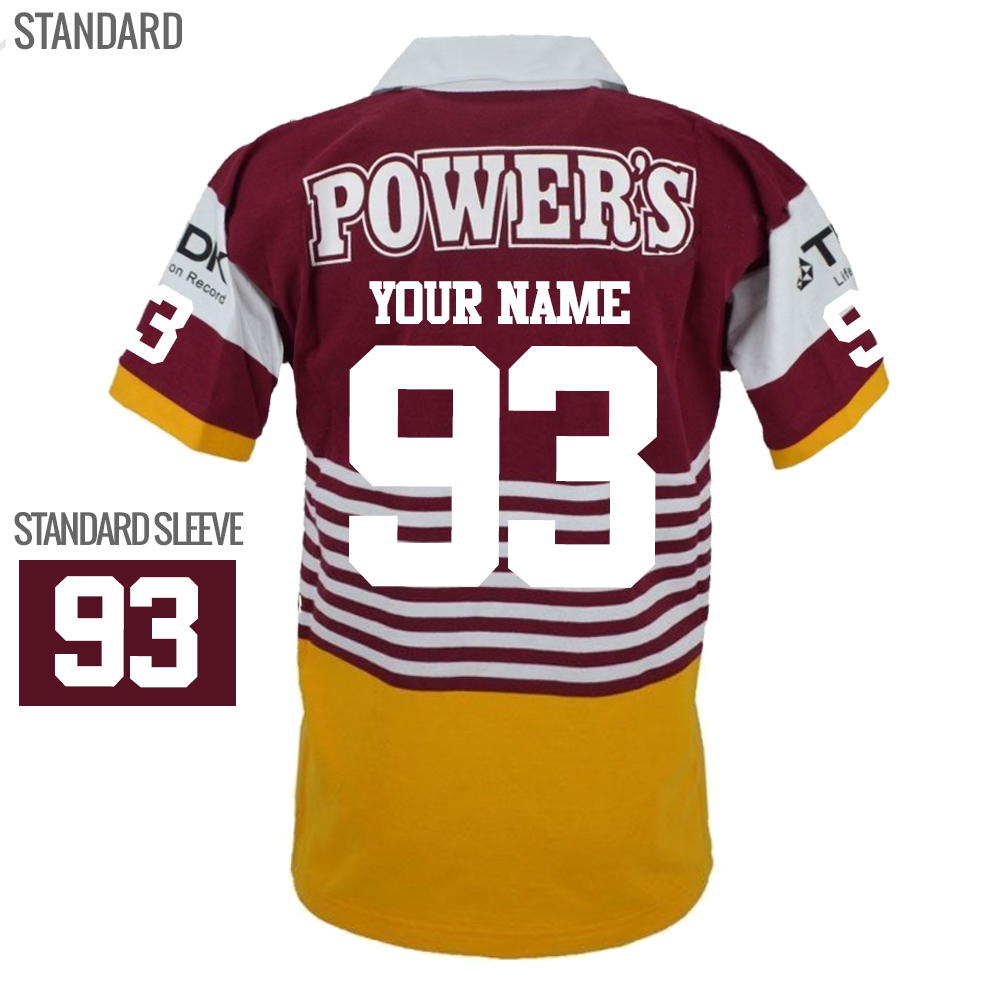 Brisbane Broncos 1988 Retro Rugby League Jersey