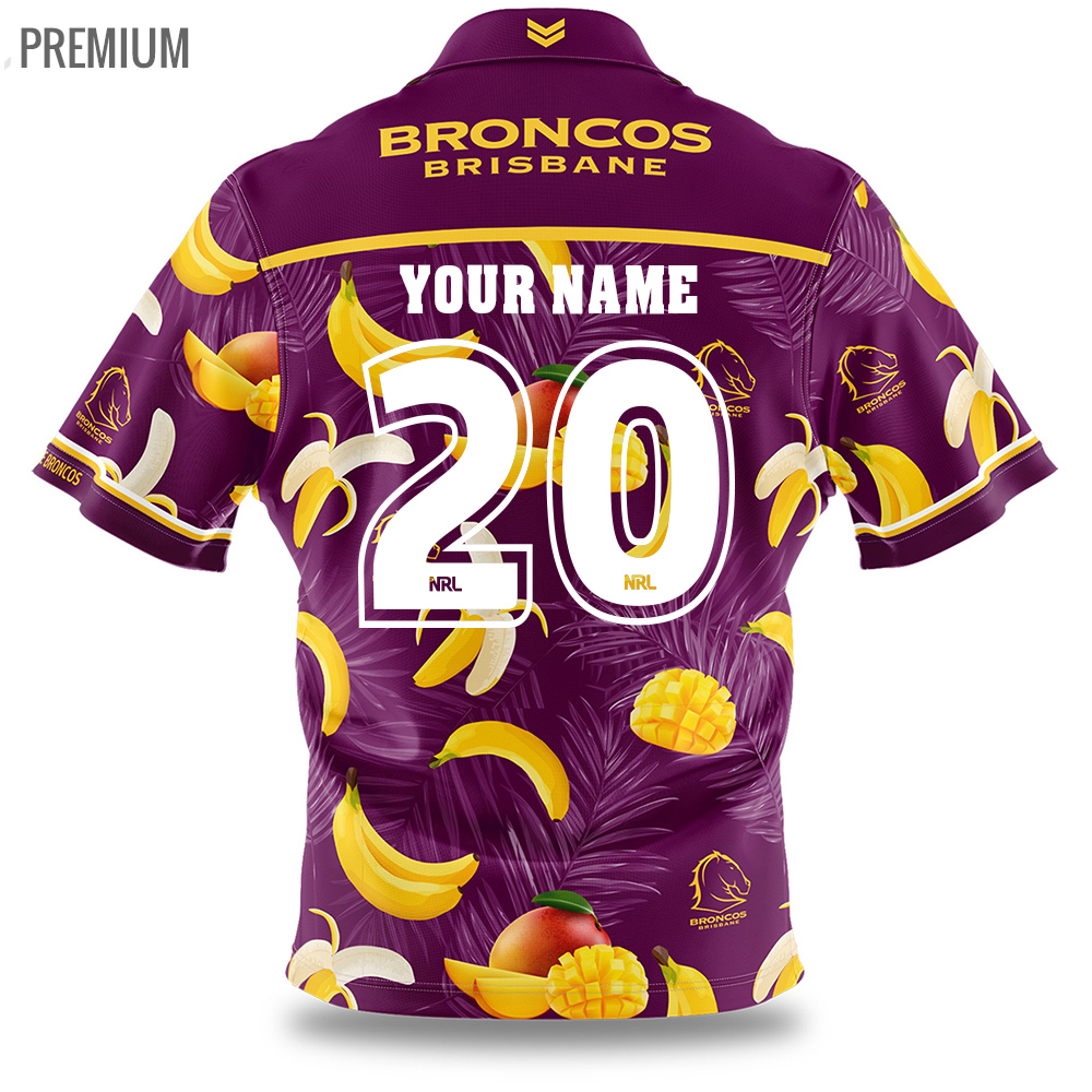 Buy 2020 Brisbane Broncos NRL Hawaiian Shirt - Adult - NRL Jerseys