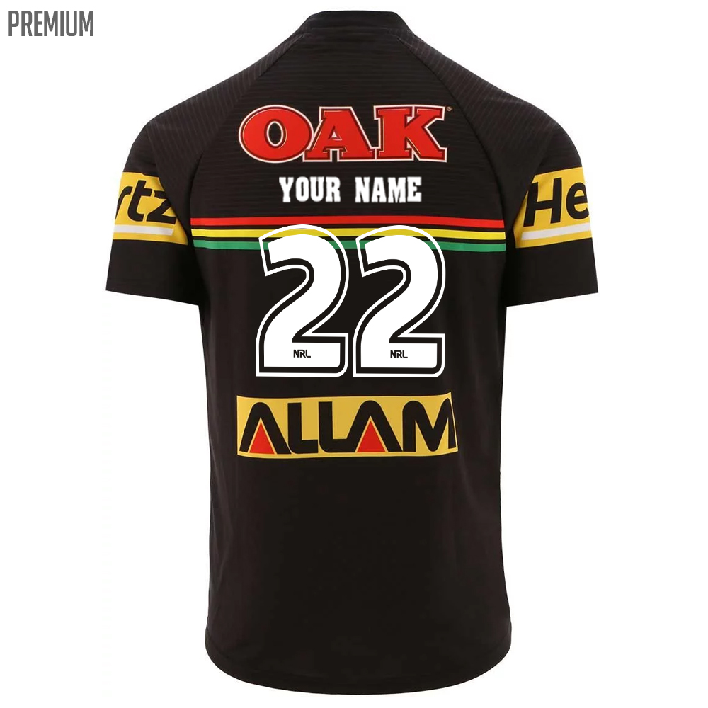 Personalise NRL Penrith Panthers 2022 Men's Dark Training Jersey -  OldSchoolThings - Personalize Your Own New & Retro Sports Jerseys, Hoodies,  T Shirts