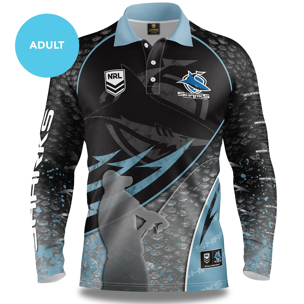 Buy 2020 Cronulla Sharks NRL Fishing Shirt - Adult - NRL Jerseys