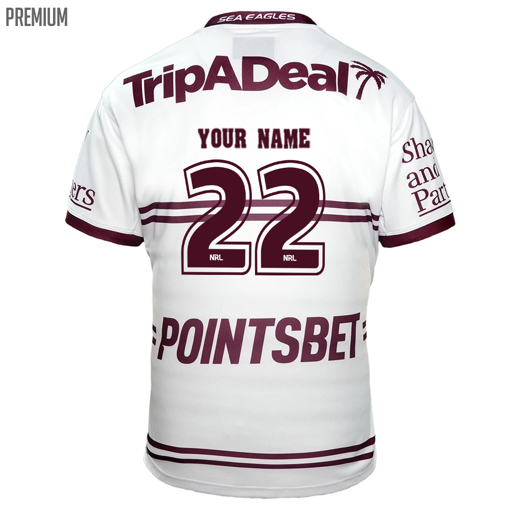 Manly Warringah Sea Eagles Custom Name & Number NRL Baseball Jersey Best  Gift For Men And Women Fans